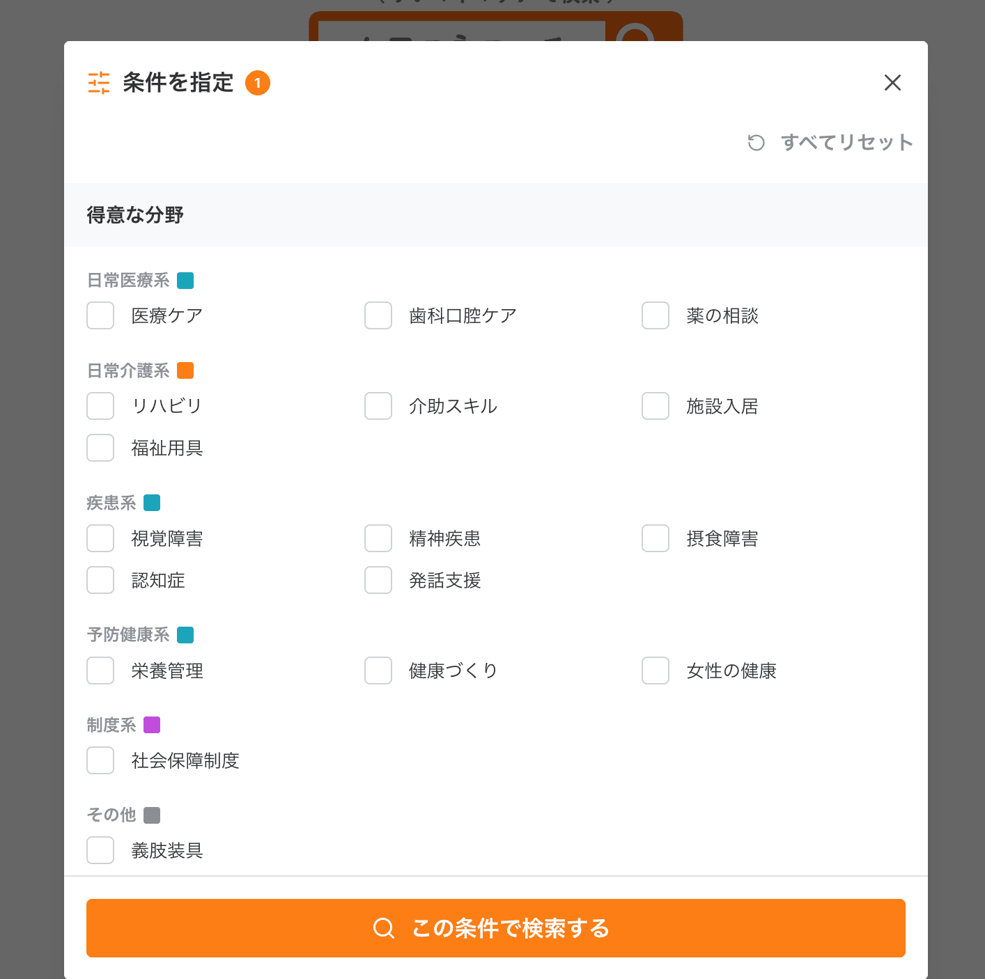 ケアマネマッチ_特徴の項目